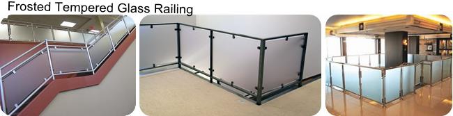 Indoor Frosted Tempered Glass Railing (12mm 15mm)