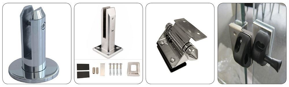 glass pool fencing hinge and latch