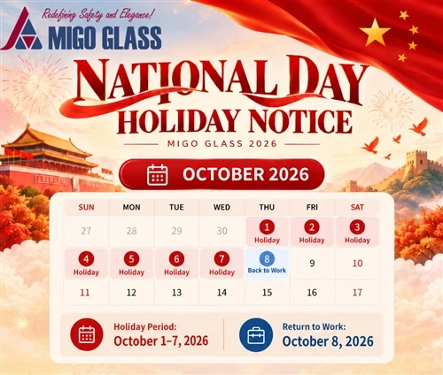 MIGO Glass 2026 Kinas nationaldag, helligdag