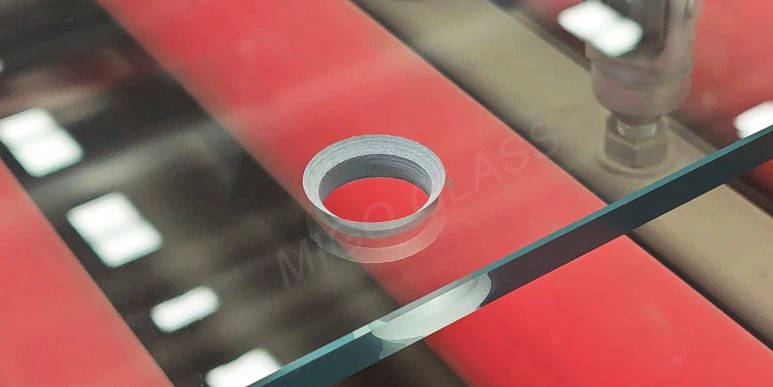 padel court glass countersunk hole and polished edge padel court glass countersunk hole and polished edge