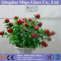 3,2 mm 4mm lavt jern Matt/Matt sol glas