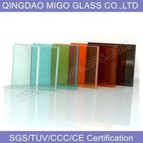 Tonet lamineret glas