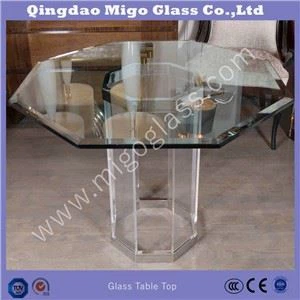 Bordplade af hærdet glas med forskellige former